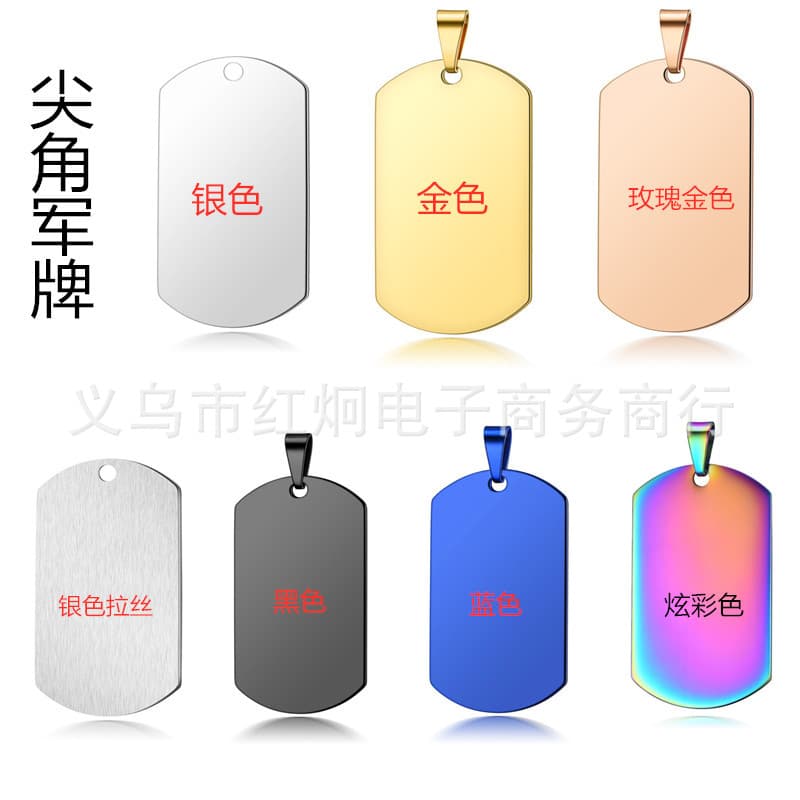 Carved necklace stainless steel, pendant, factory direct supply 2