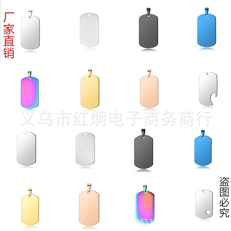 Carved necklace stainless steel, pendant, factory direct supply 1