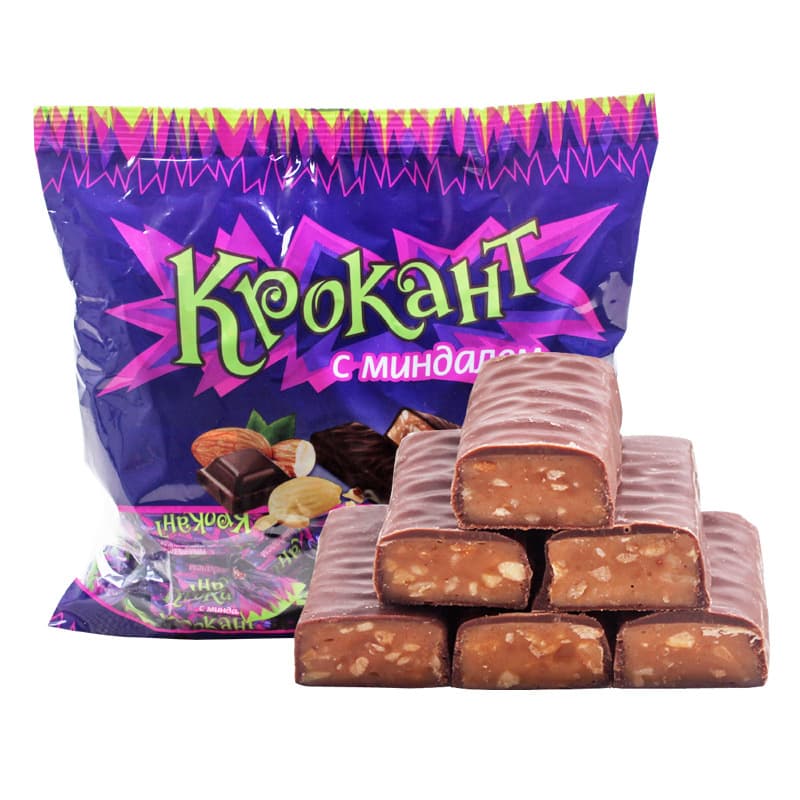 New Year imported from Russia purple sugar chocolate nut peanut sandwich wedding candy 500g Spring Festival snack snacks 5