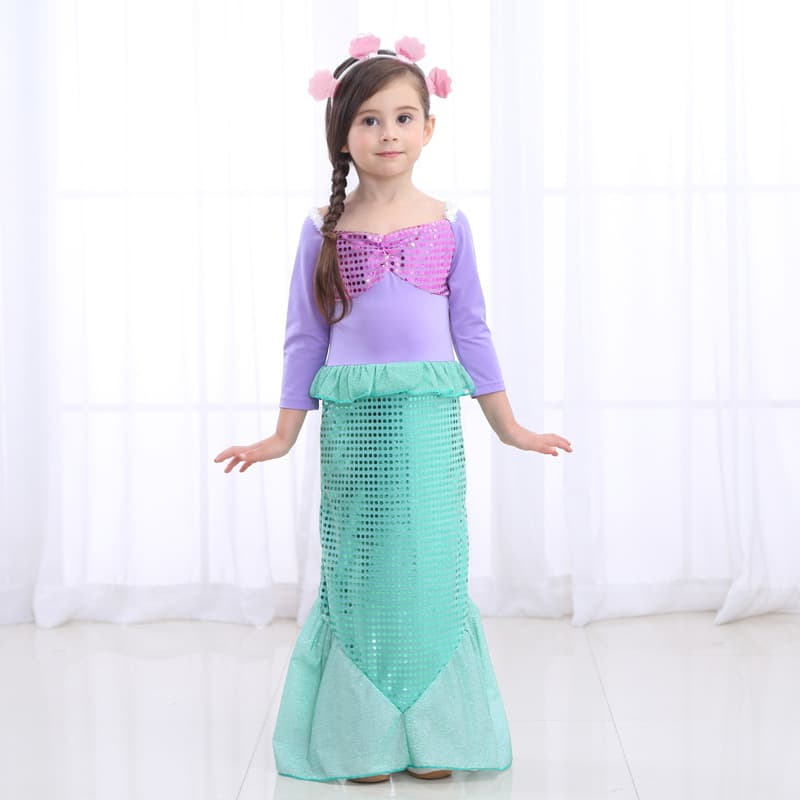 Children's small princess costume, evening dress, skirt, suit, with sequins, Birthday gift 2