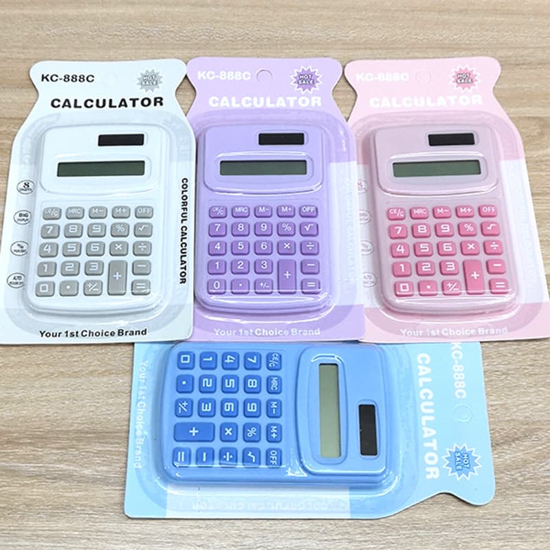 Mini calculator student computer 888 cute high-value cross-border calculator elementary school student science calculator