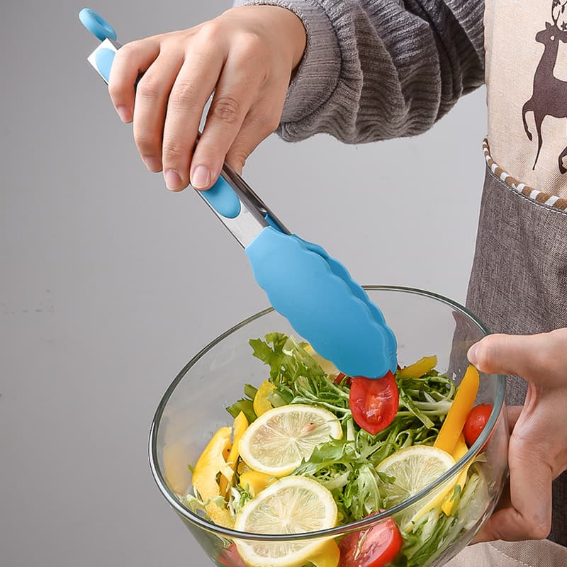 Spot barbecue tool 9 -inch high -temperature resistant skid silicone food clamping silicone barbecue baking tool 2