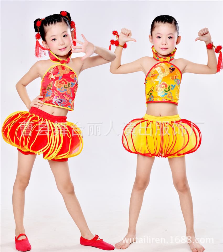Children's suit for early age, Chinese ethnic flashlight, ethnic style 2