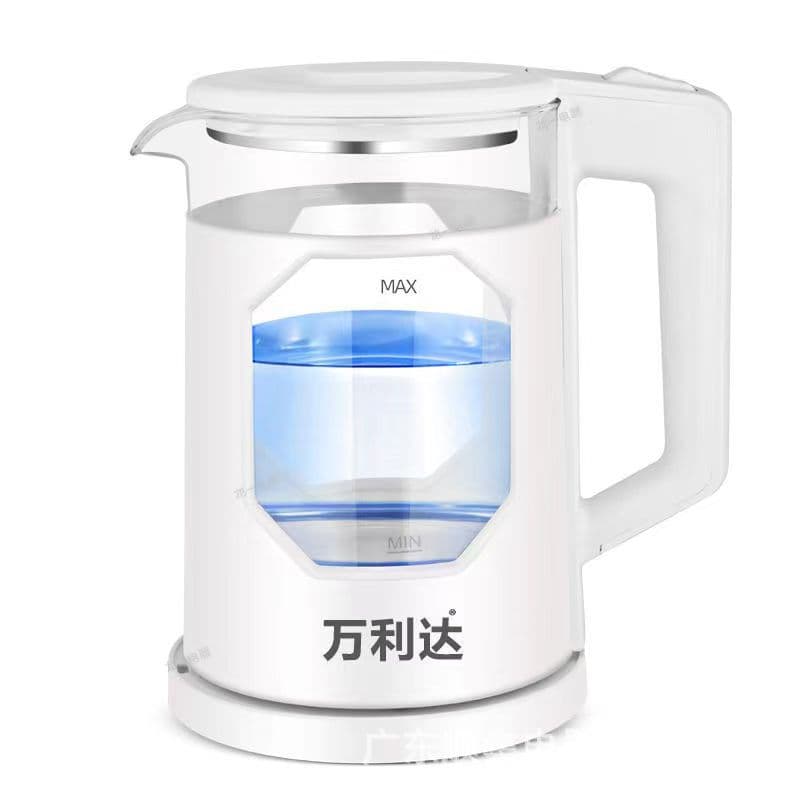 2026 new style Wanlida electric kettle high borosilicate glass electric kettle blue light boiling water intelligent insulation kettle 5