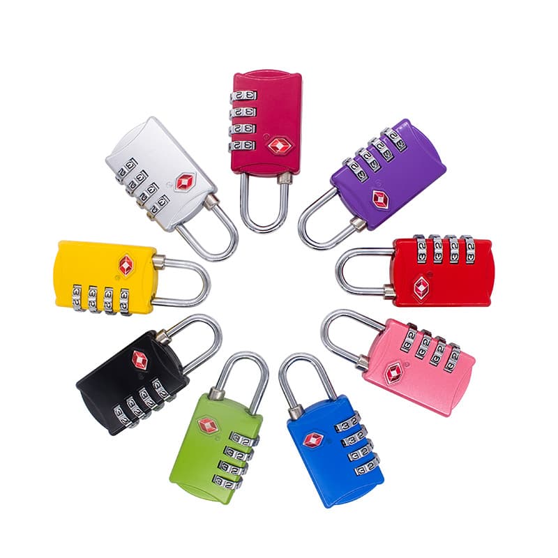 Tourist supplies TSA Customs Lock Lock TSA309 Customs Code Lock Multi -Purchase Four -digit Code Lock Black 2