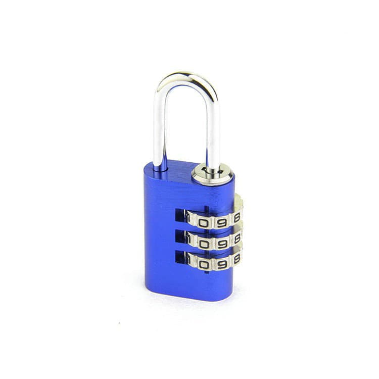 L323 rotor password lock aluminum alloy anti -theft lock locker luggage lock multi -color high -density solid solid lock 3