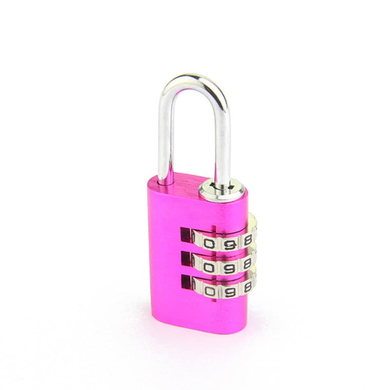 L323 rotor password lock aluminum alloy anti -theft lock locker luggage lock multi -color high -density solid solid lock 4