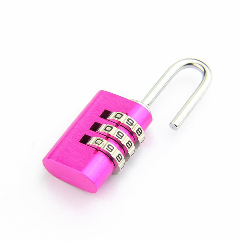 L323 rotor password lock aluminum alloy anti -theft lock locker luggage lock multi -color high -density solid solid lock 5