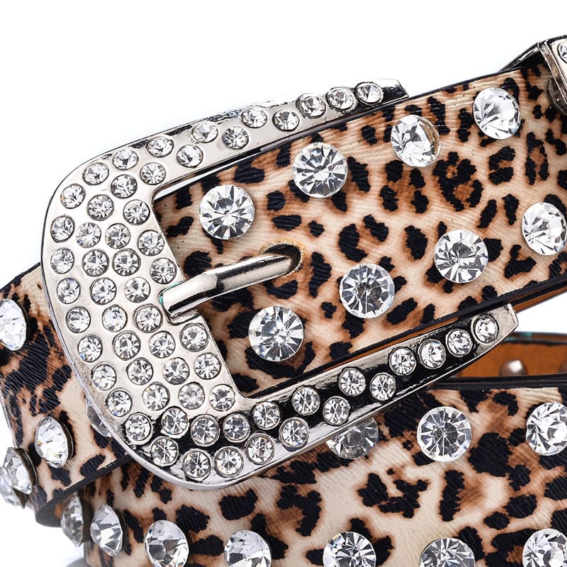 Universal belt, stone inlay, trousers, Korean style, diamond encrusted 3