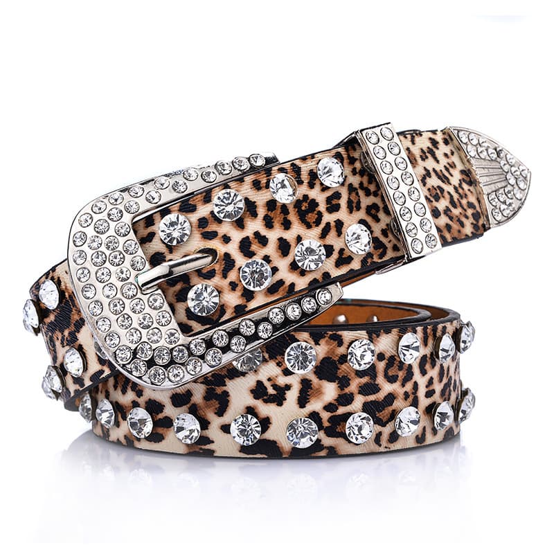 Universal belt, stone inlay, trousers, Korean style, diamond encrusted 1