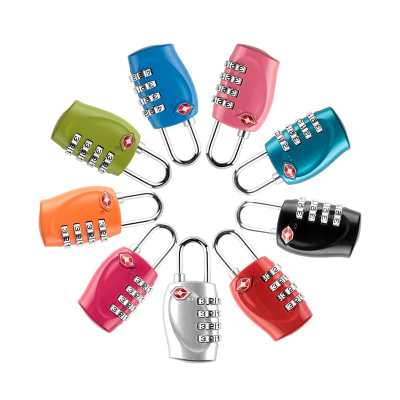 Customs lock TSA password lock hanging mini 4 -digit password lock TSA330 customs hanging lock black spot 2