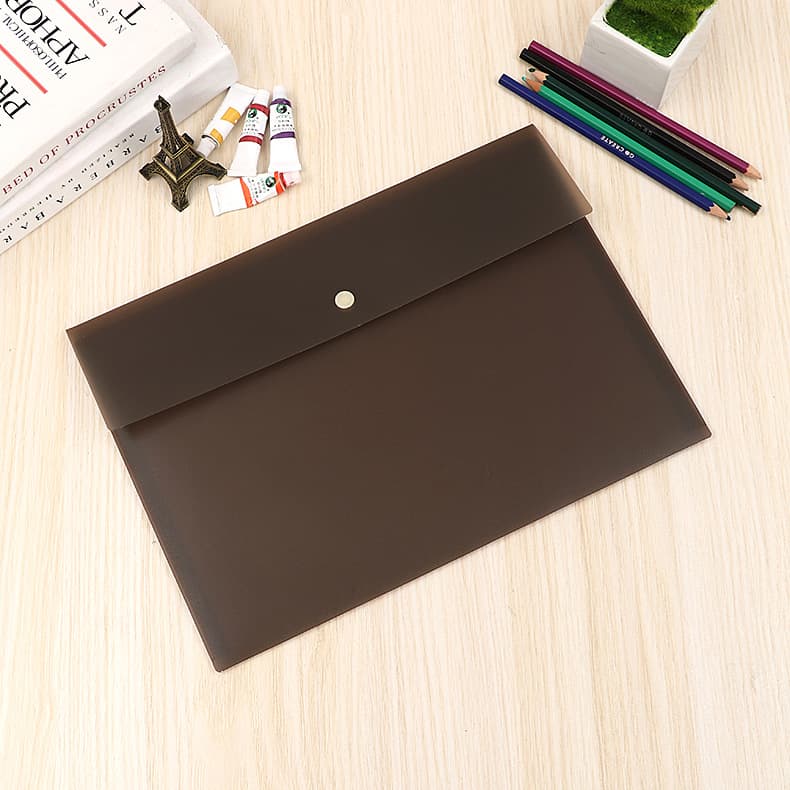 Black scrub according to the buckle file bag A4 Business Conference official document bag plastic file bag office information bag 3