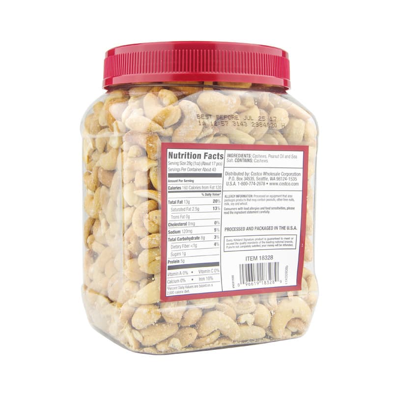 American imported Kirkland Crispy Salt Salt Baked waist Guoguo 1130g delicious and healthy 4