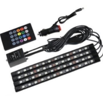 Car atmosphere light, dragging four -legged bottom lamp car inner atmosphere lights indoor light LED decorative light colorful atmosphere light 5