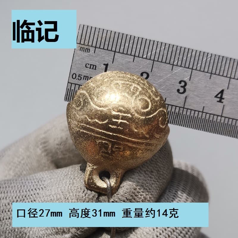 Hanging tiger head bell, winding bell accessories, cattle and dogs, bells, pet hanging bells, festivals decorative copper bell 4