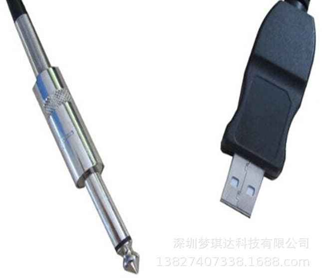 USB Guitar Cable 3m Audio Line for Computer Connection 4