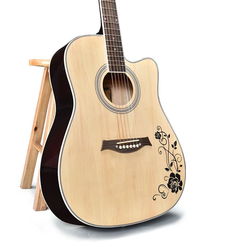 Guitar for beginners, musical instruments from natural wood, 40 inch, 41 inch 2