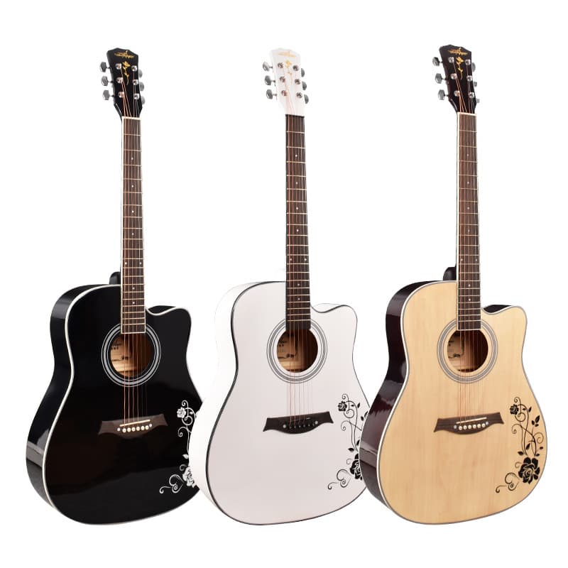 Guitar for beginners, musical instruments from natural wood, 40 inch, 41 inch 1