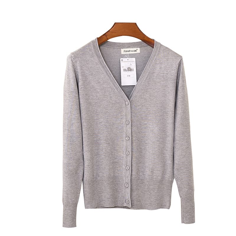 (Cross-border trading), demi-season knitted sweater, thin autumn cardigan, long-sleeve, jacket, loose fit 5