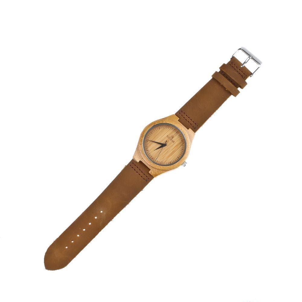 (Cross-border trading), men's quartz watches, wooden waterproof sports Japanese watch, genuine leather 5