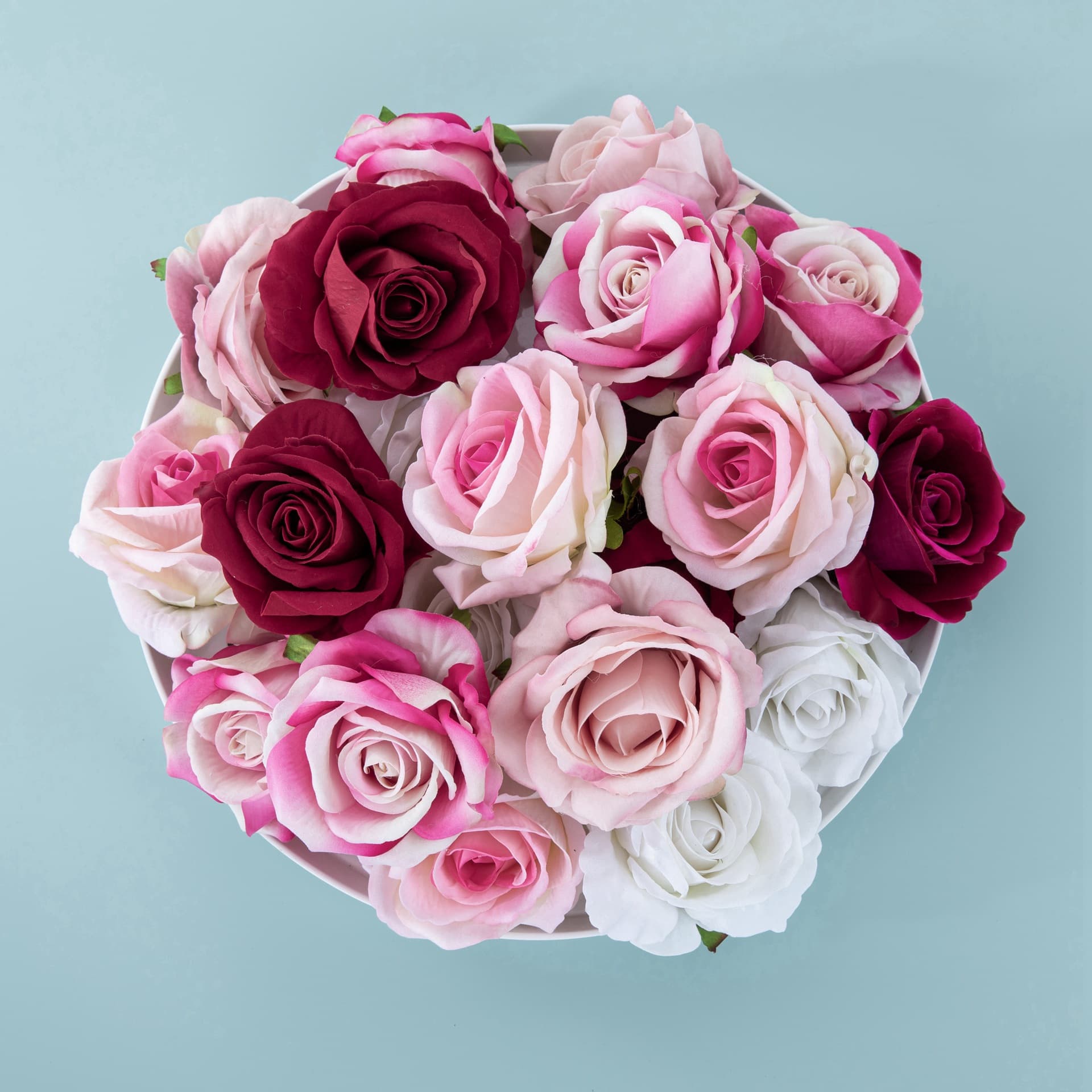 Artificial Rose Flower Wall Panel - Faux Fabric Flower Decoration 2