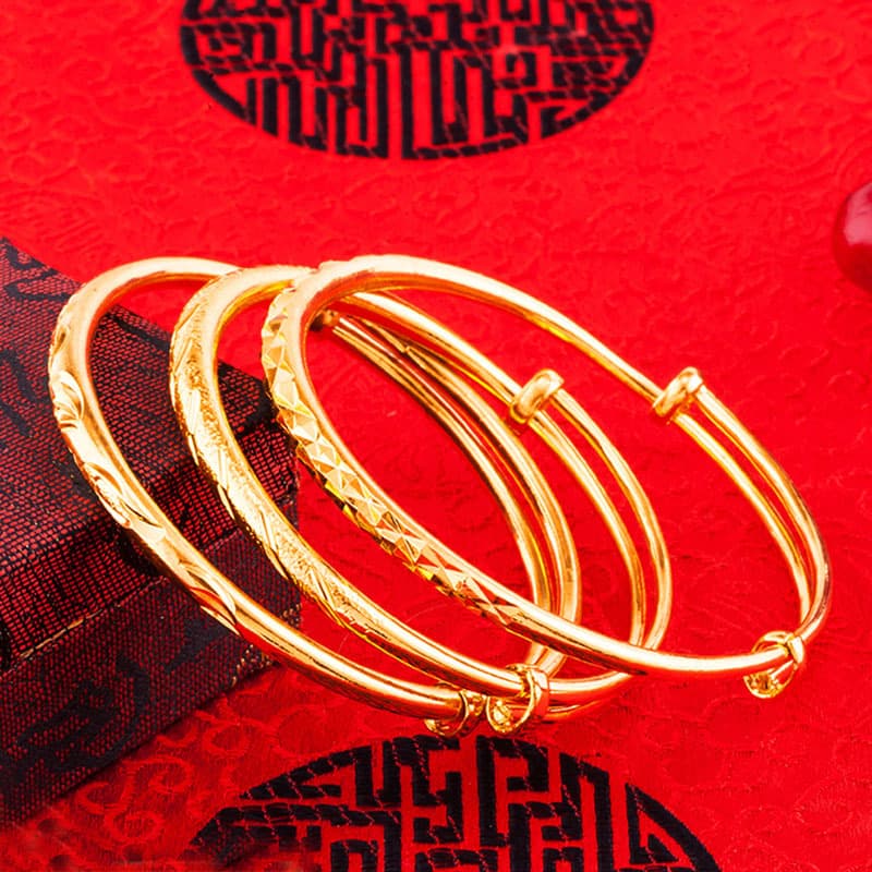 Gold bracelet, long-lasting copper accessory, high-quality style 4