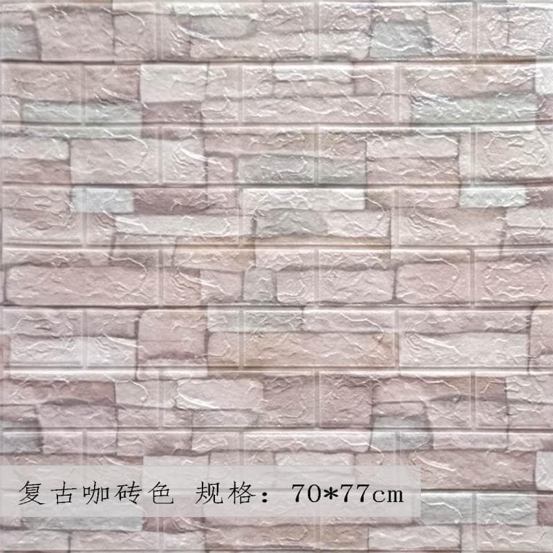 Three dimensional foam brick on wall, self-adhesive wallpapers, in 3d format, 38 3