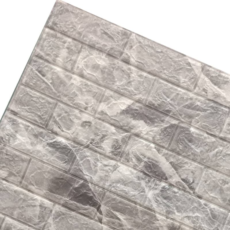 Three dimensional foam brick on wall, self-adhesive wallpapers, in 3d format, 38 5