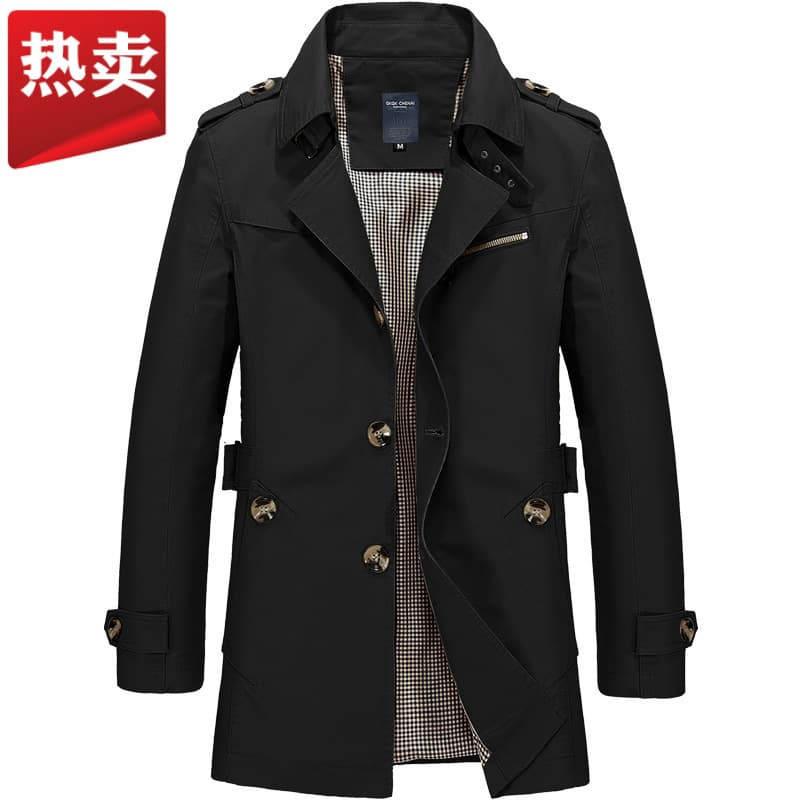 Autumn cotton jacket, trench coat for leisure 3