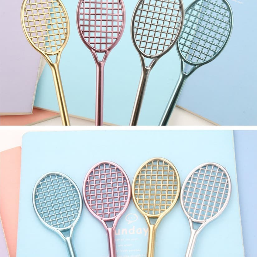Cartoon cute stationery, tennis racket, rollerball pen for badminton 4