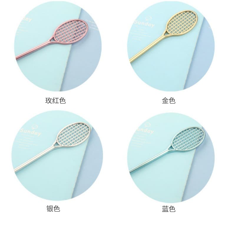 Cartoon cute stationery, tennis racket, rollerball pen for badminton 5