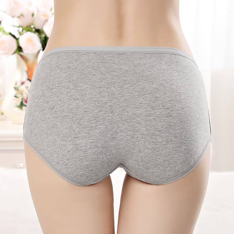 Cotton underwear, pants, mid rise, plus size 4