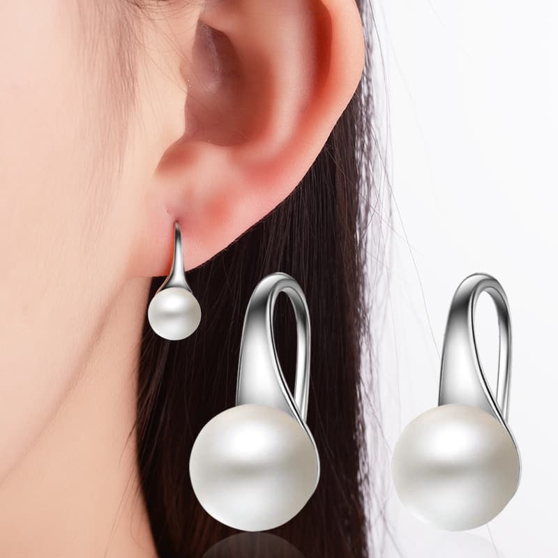 Universal fashionable earrings from pearl, Japanese and Korean