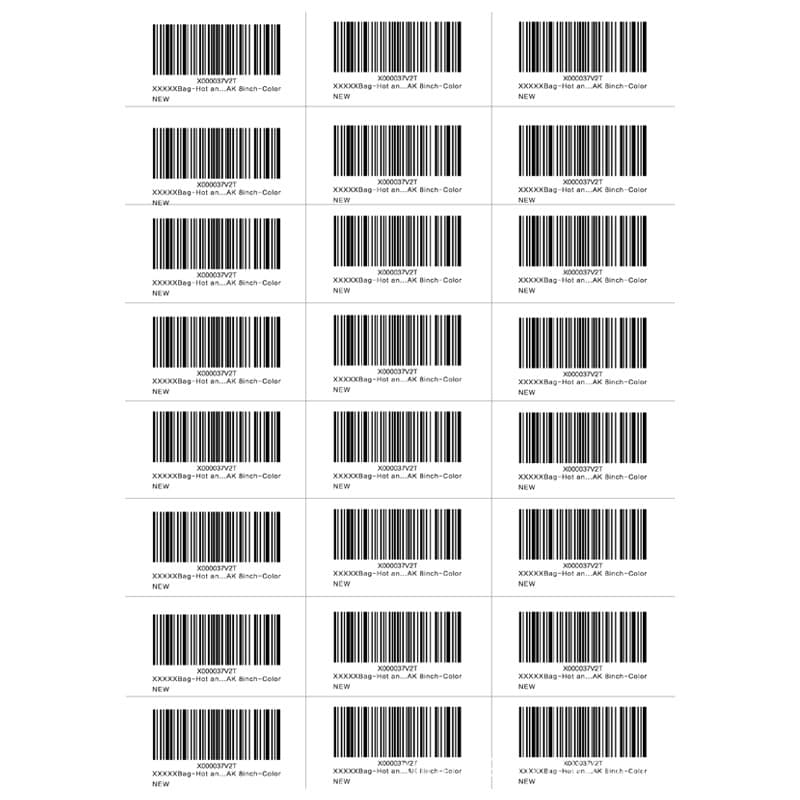 Amazon FBA Tag Paper A4 Non-Dry Glue Label Sticker 4