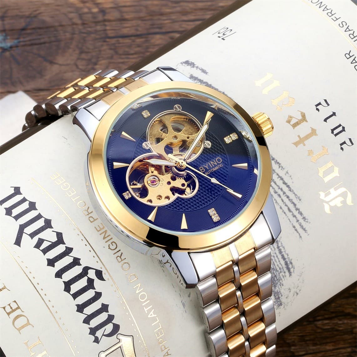 (Cross-border trading), (Wholesale), men's waterproof mechanical mechanical watch, swiss watch, fully automatic, simple and elegant design 1