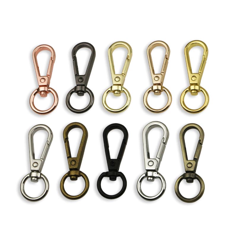 Wholesale 4 points round head plate buckle alloy dog buckle chain buckle handbag metal buckle luggage hardware accessories bag buckle 5