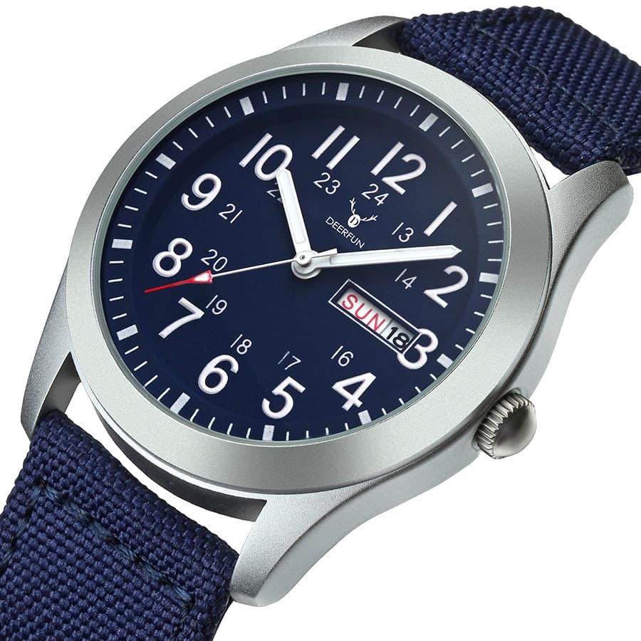 Green military watch, nylon waterproof men's watch, direct factory sales 2
