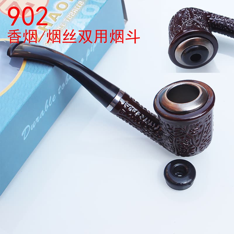 ZF902 cigarette filament wire double -use pipe, mochi bump, iron pot resin cigarette fight 10 yuan store filtering bucket 1