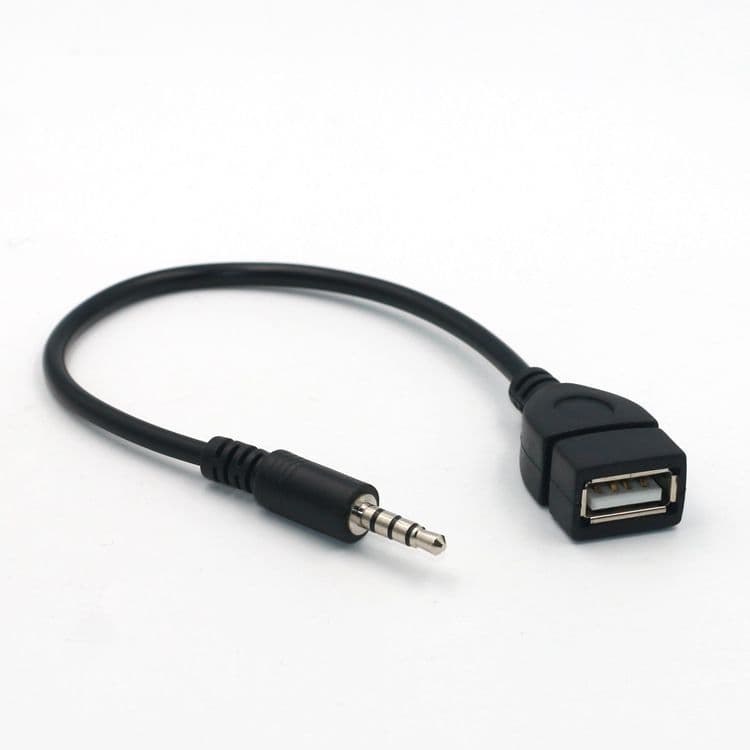 Car 3.5mm Rotary Wiring Car AUX AUX AUX AUX AUX AUX AUX AUX Turn to USB USB to 3.5mm Vehicle audio cable OTG 1