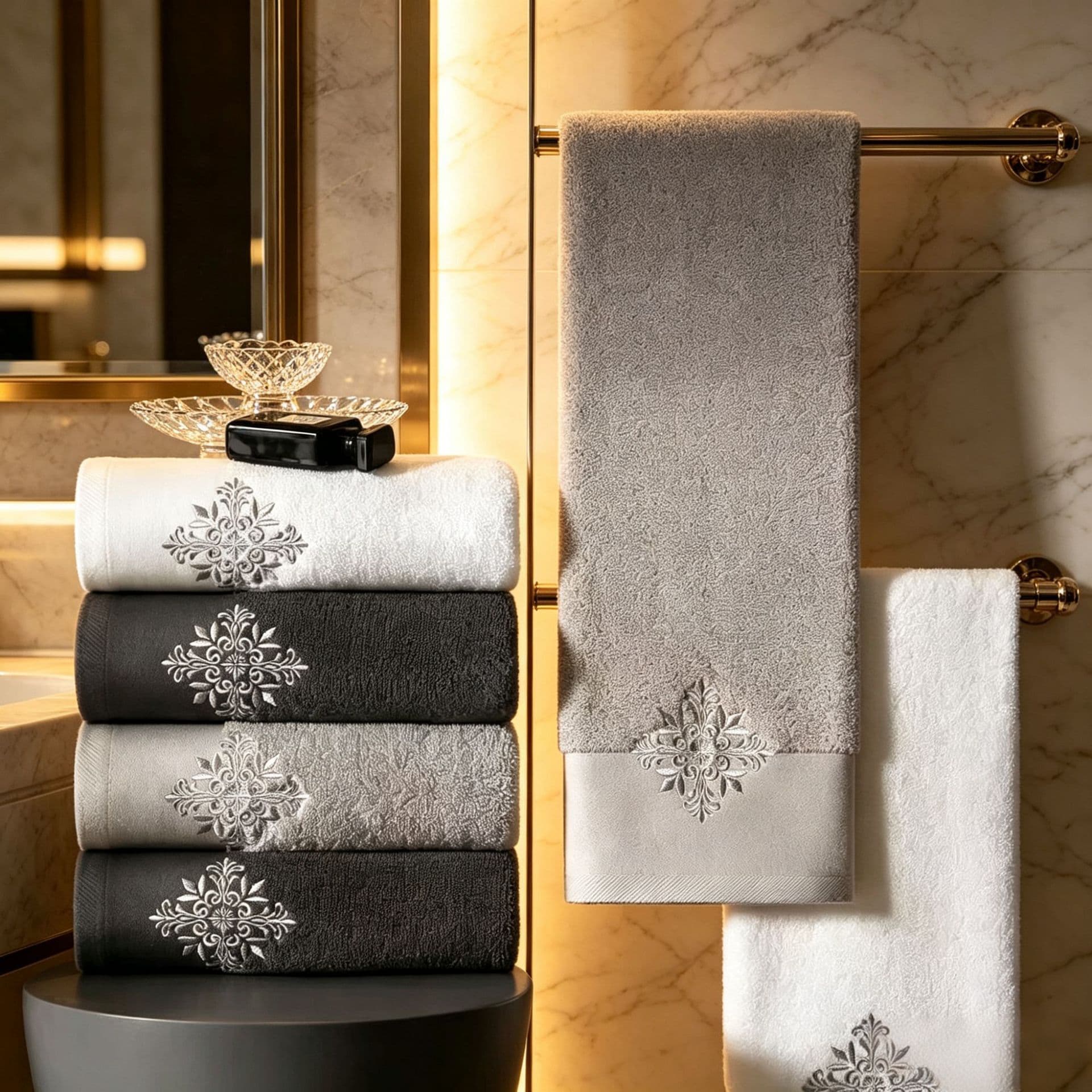 Cotton antibacterial bath towel for home use, increased thickness, water absorbent, with your logo imprint 2