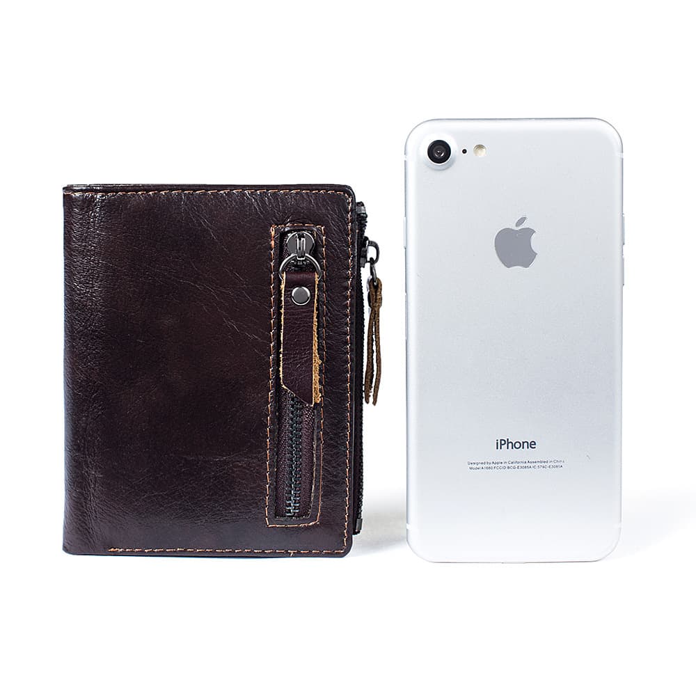 (Cross-border trading), men's wallet, leather short card holder, genuine leather, cowhide 5