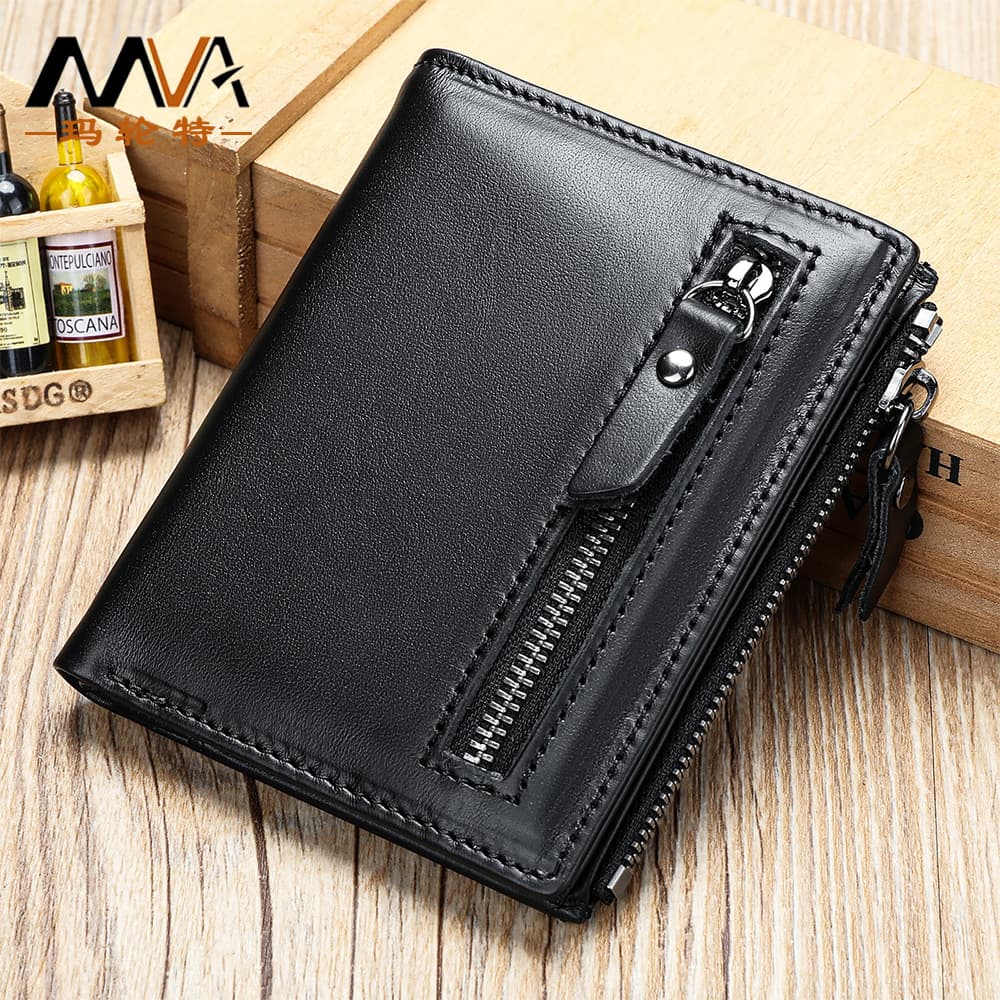 (Cross-border trading), men's wallet, leather short card holder, genuine leather, cowhide 1