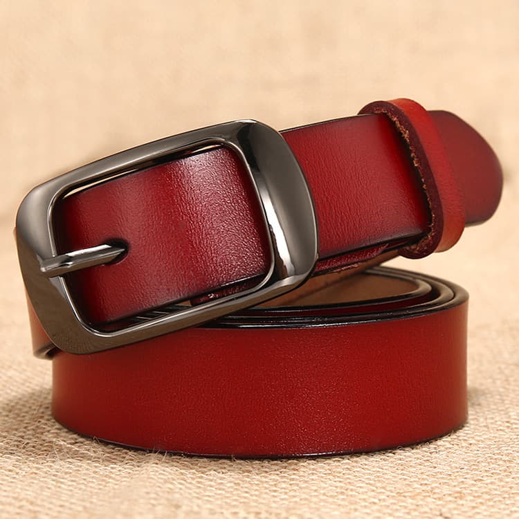 Universal leather belt, genuine leather, women's style