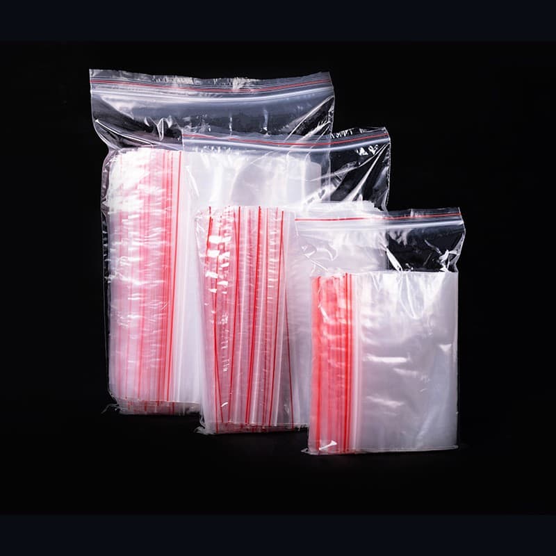 Pe seal bag packaging storage bag clothing plastic packaging seal bag pe ziplock bag transparent bone bag dense bag 2