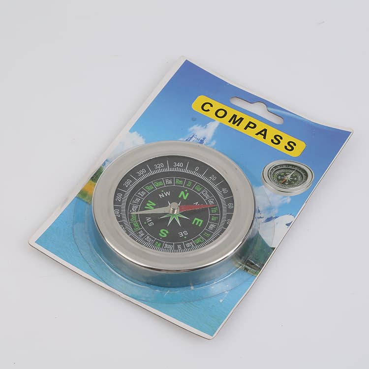 77mm Outdoor Stainless Steel Chinese and English Guide Clockwise Geological Pancorea Termid Pointing North Needle Genuine Portal Plate 5