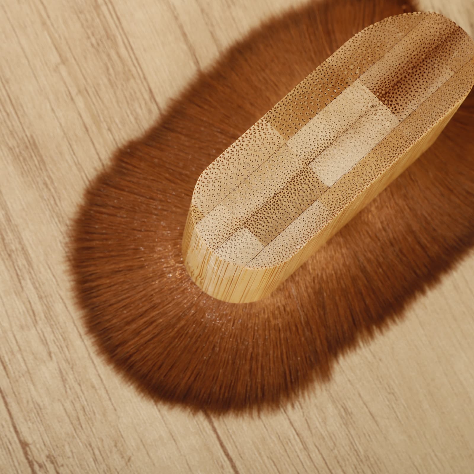 Makeup brush body brush bamboo flat brush powder brush bamboo handle and beauty hairdressing tool broken hair 2