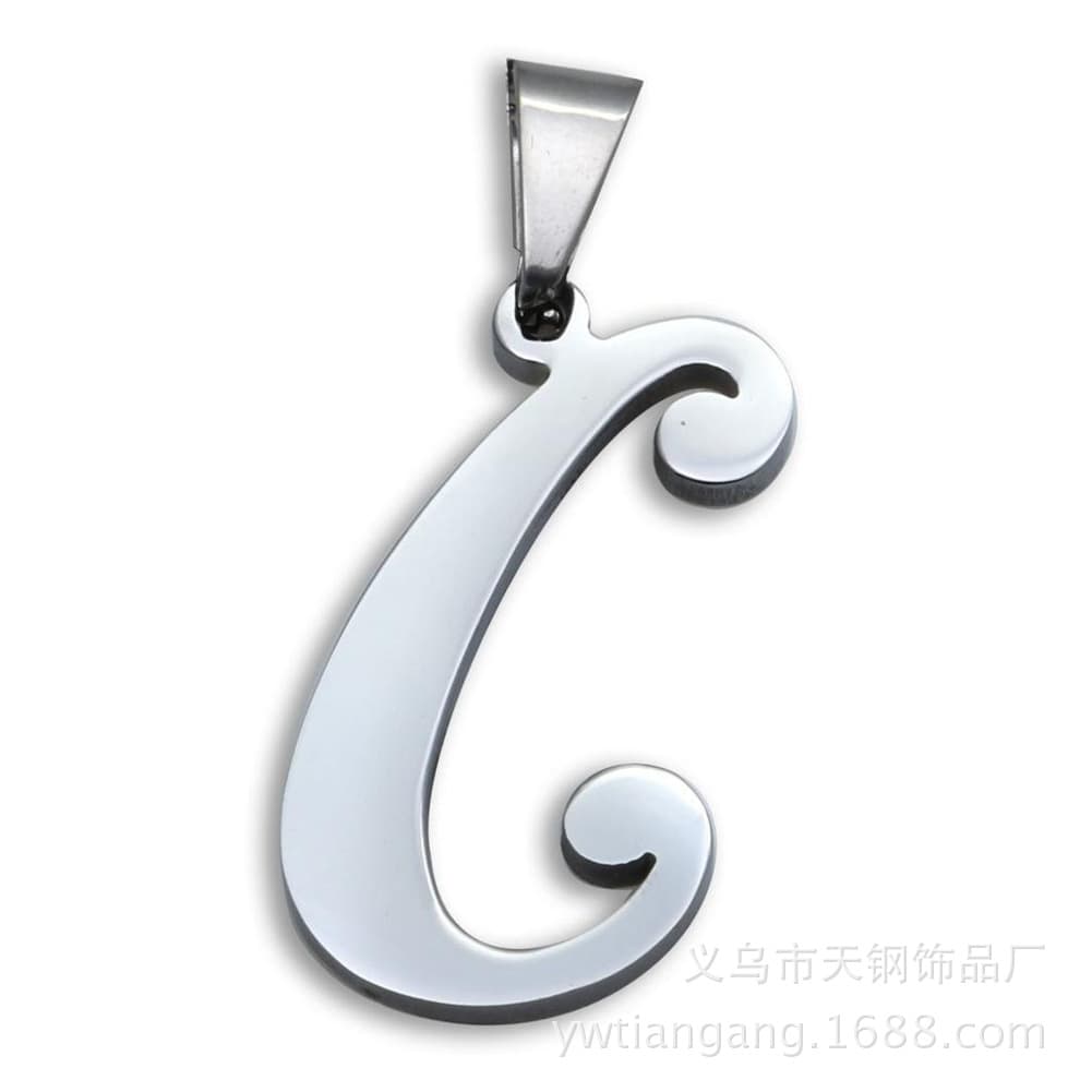 Women's pendant stainless steel with letters, necklace, Amazon, 26 pieces, dropshipping available 5