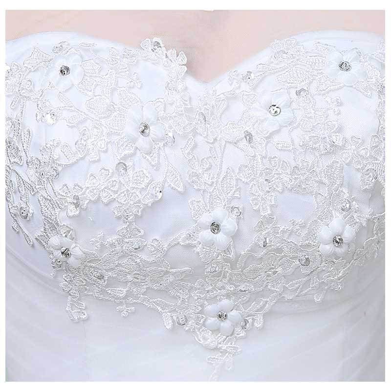 (Wholesale), summer white fitted wedding dress for bride, princess style 5