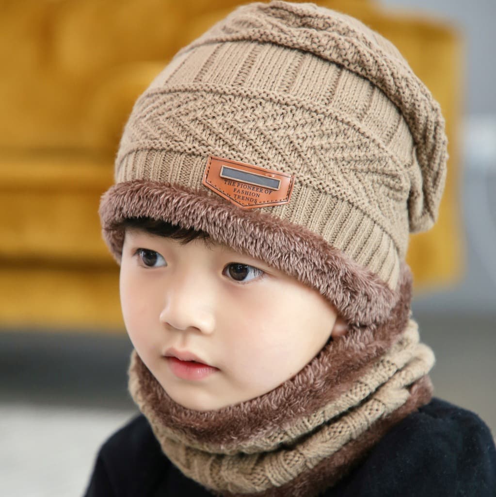 (Cross-border trading), men's demi-season warm knitted hat, scarf, woolen set 2