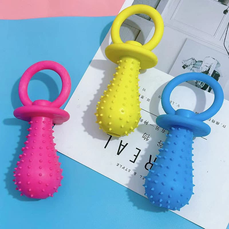 Small toy, interactive pacifier for training, makes sounds, pet 1